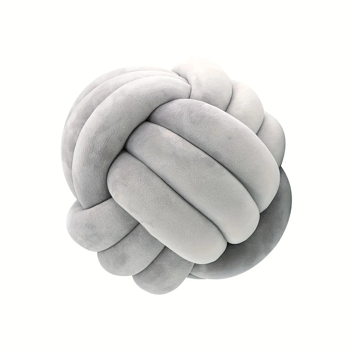 Design-Knoten-Kissen „Nordic Style“ – Handgemachtes Dekokissen in Streifenoptik