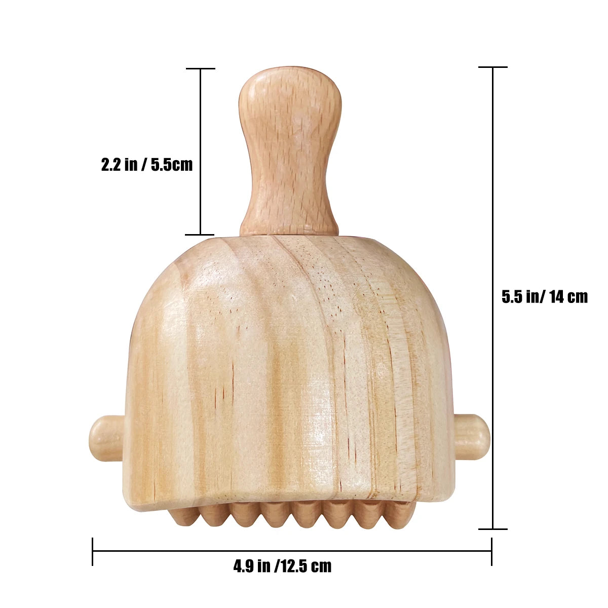 Holz-Massagebecher „Body Sculpt Pro“ – mit integriertem Roller zur Körperformung & Entspannung