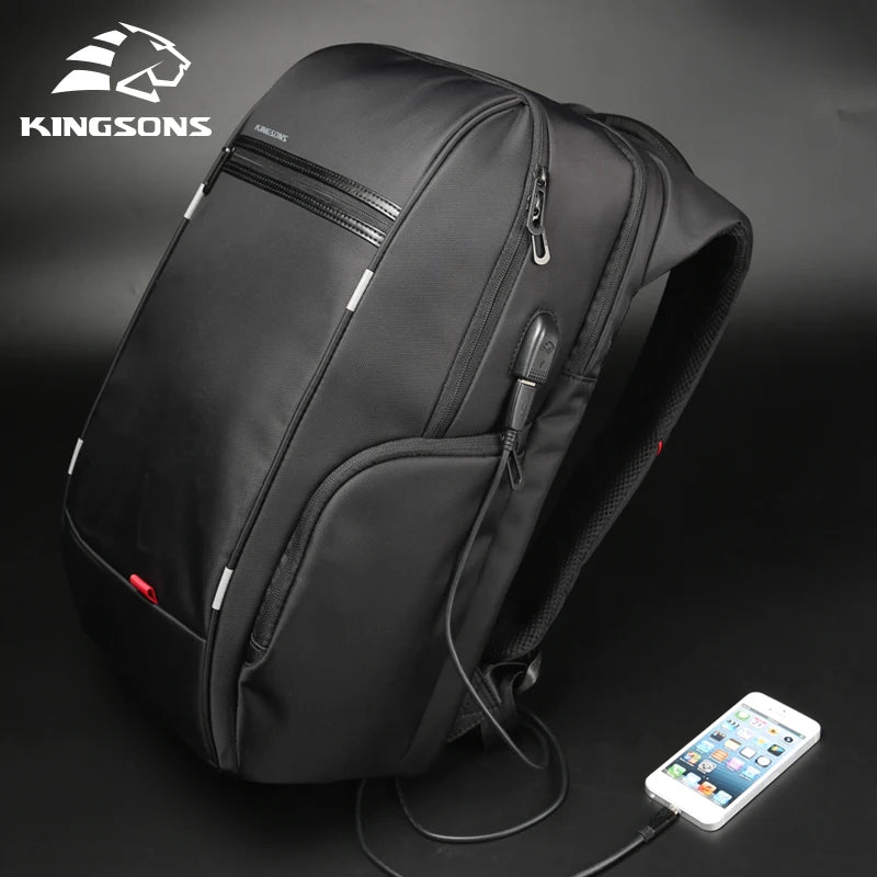 Diebstahlsicherer Laptop-Rucksack von Kingsons 15 Zoll