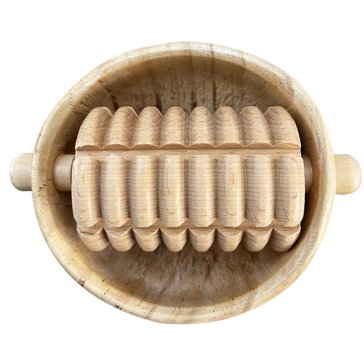 Holz-Massagebecher „Body Sculpt Pro“ – mit integriertem Roller zur Körperformung & Entspannung