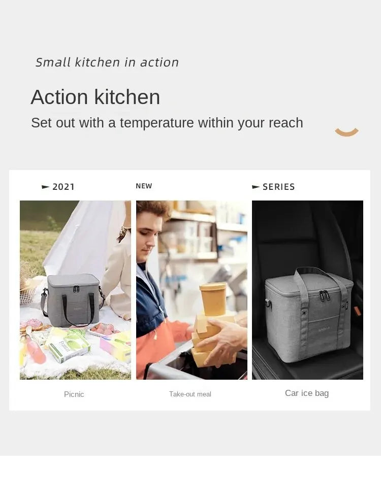 Kühltasche für 2 Personen – Umweltfreundlich & robust hält Speisen und Getränke frisch – ideal für Alltag, Picknick oder Ausflug