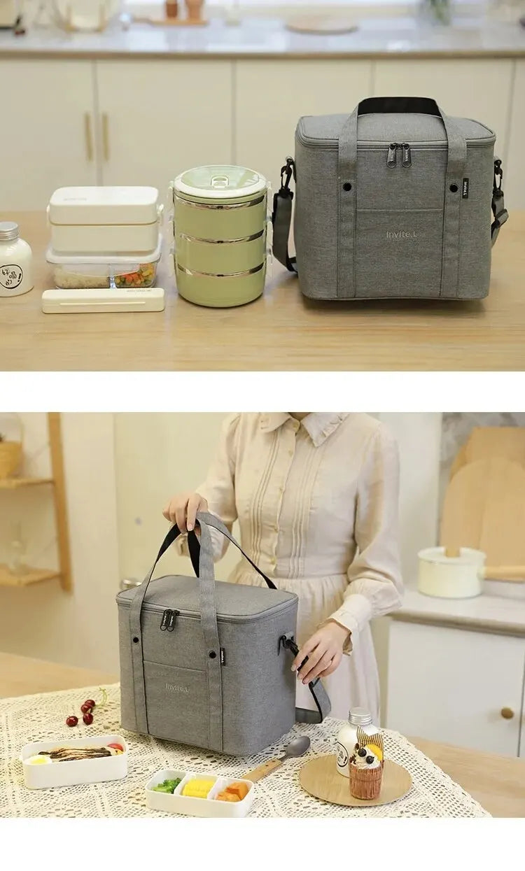 Kühltasche für 2 Personen – Umweltfreundlich & robust hält Speisen und Getränke frisch – ideal für Alltag, Picknick oder Ausflug