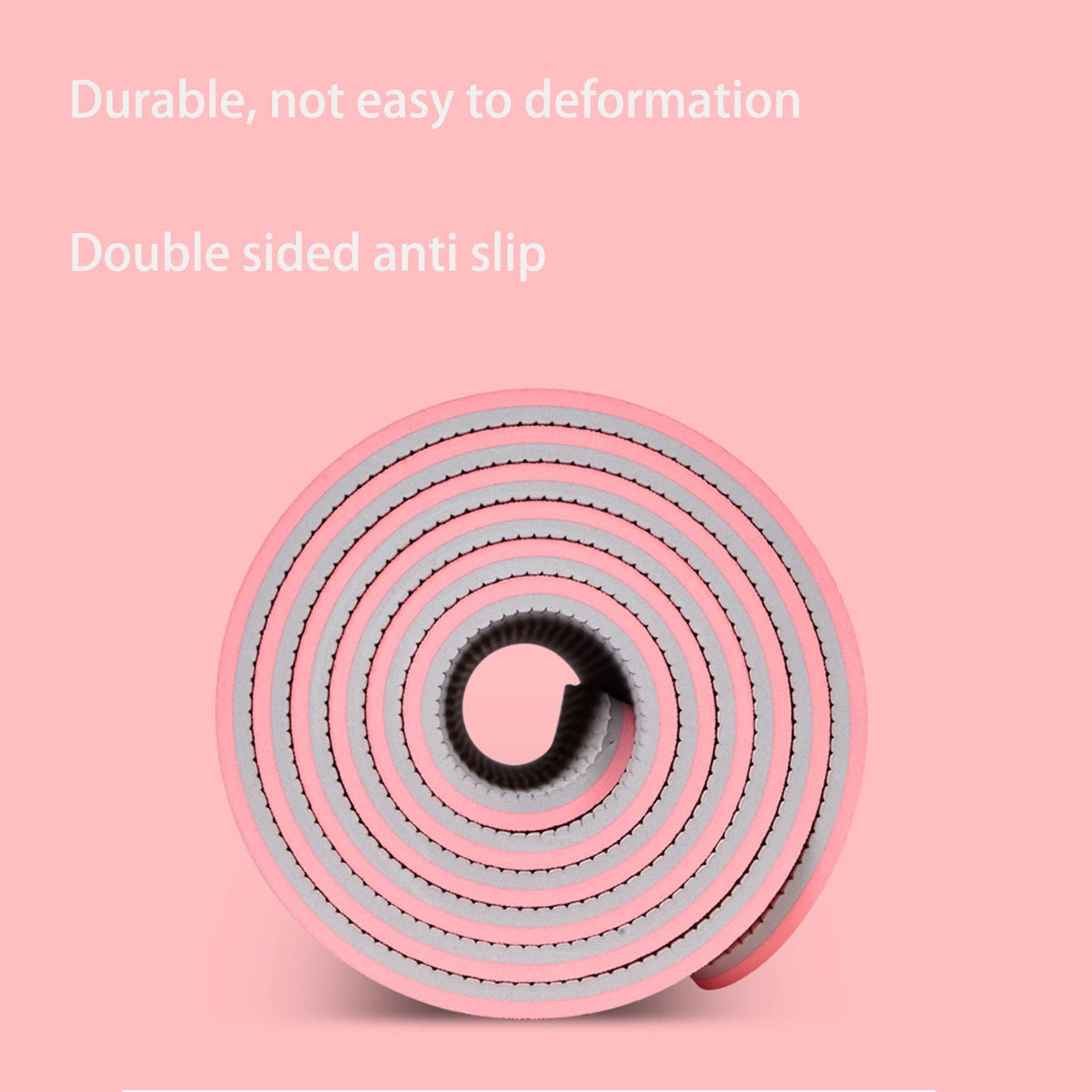 Umweltfreundliche TPE Yogamatte – rutschfest & 6 mm dick Professionelle Fitnessmatte für Yoga, Pilates und Home-Training