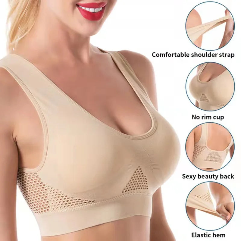 Atmungsaktives Damen-Sport-Bustier