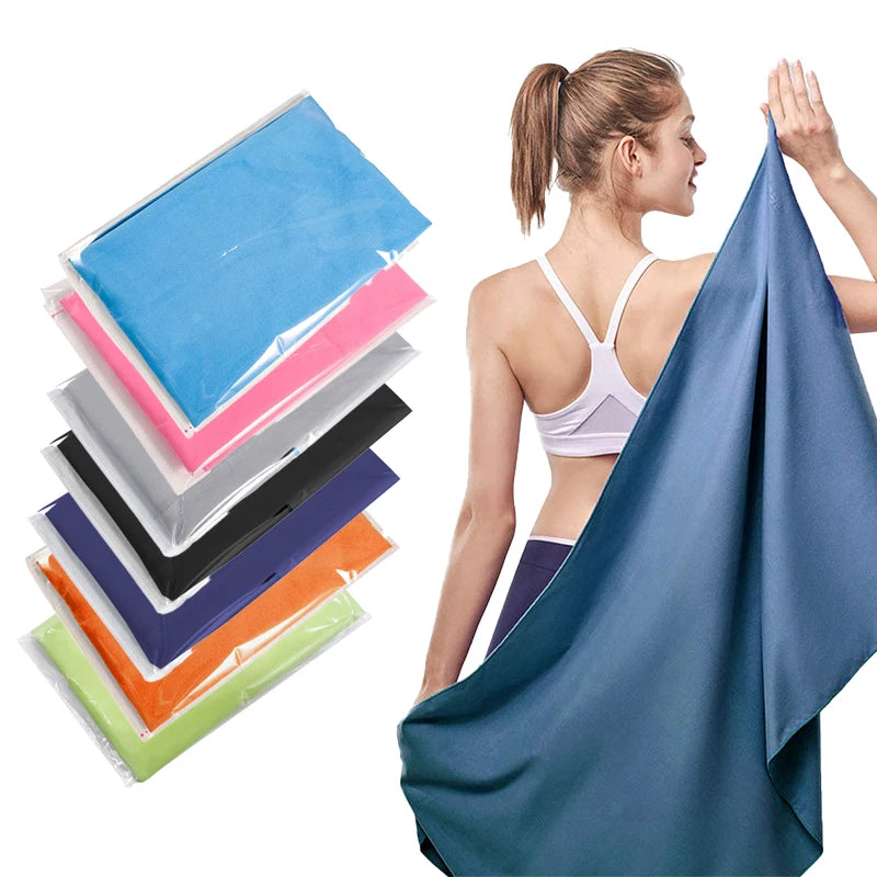 Sport-Handtuchset aus Mikrofaser – Leicht & multifunktional Für Sport, Reisen, Outdoor-Aktivitäten – kühlend, atmungsaktiv und schnell trocken