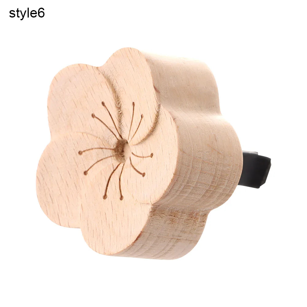 Holz-Duftstein „Silent Bloom“ – Aromatherapie-Diffusor in Blumenform für Zuhause & Auto