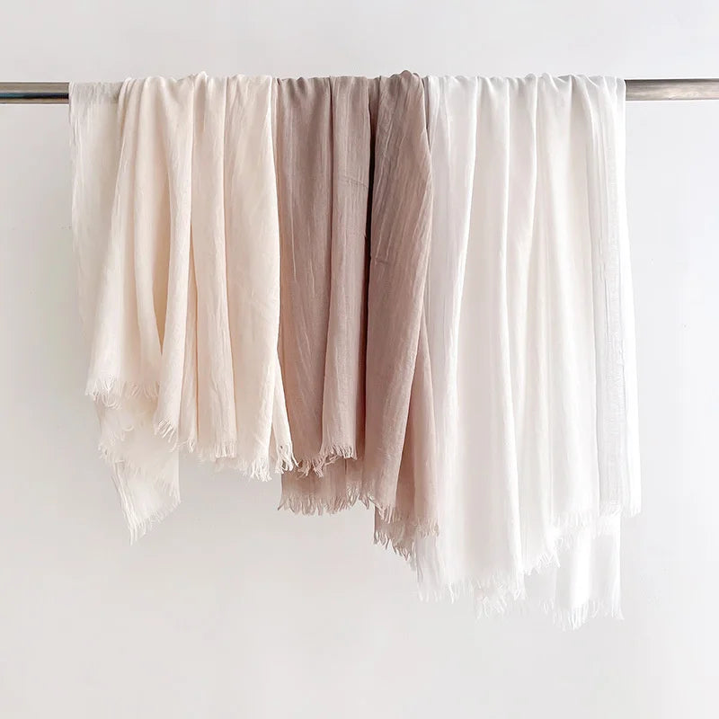 Eleganter Pashmina-Schal – Weicher Damen-Winterschal in Unifarben