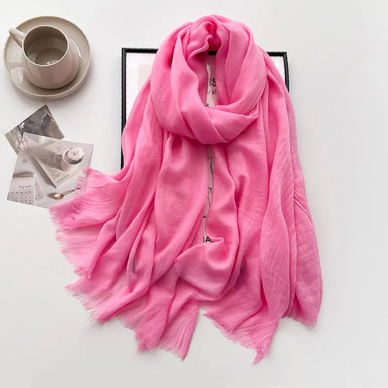 Eleganter Pashmina-Schal – Weicher Damen-Winterschal in Unifarben
