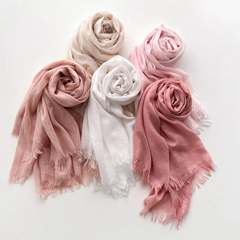 Eleganter Pashmina-Schal – Weicher Damen-Winterschal in Unifarben