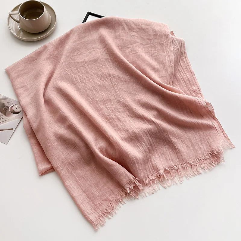 Eleganter Pashmina-Schal – Weicher Damen-Winterschal in Unifarben