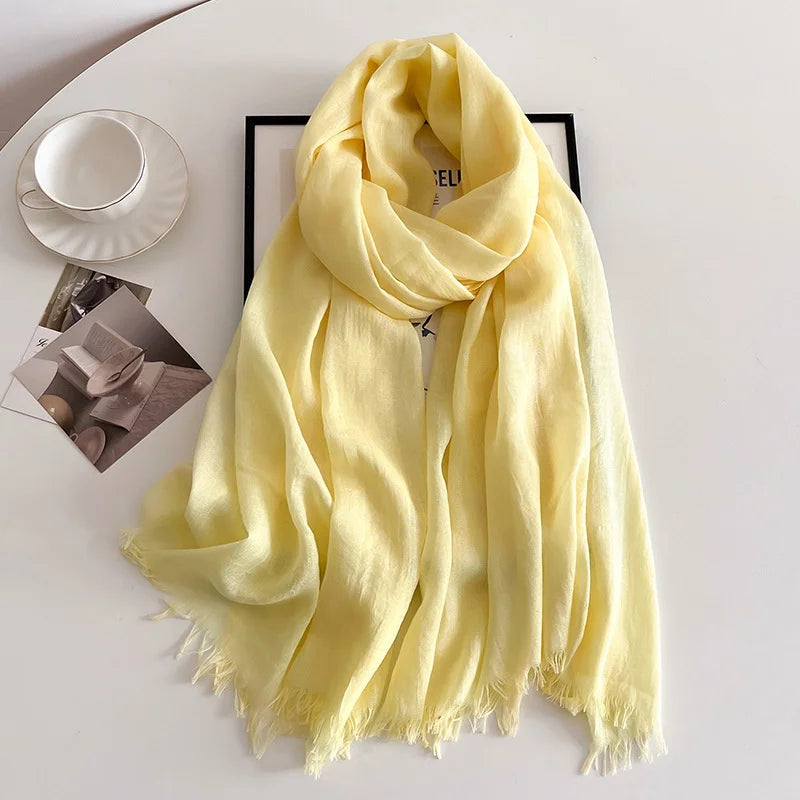 Eleganter Pashmina-Schal – Weicher Damen-Winterschal in Unifarben