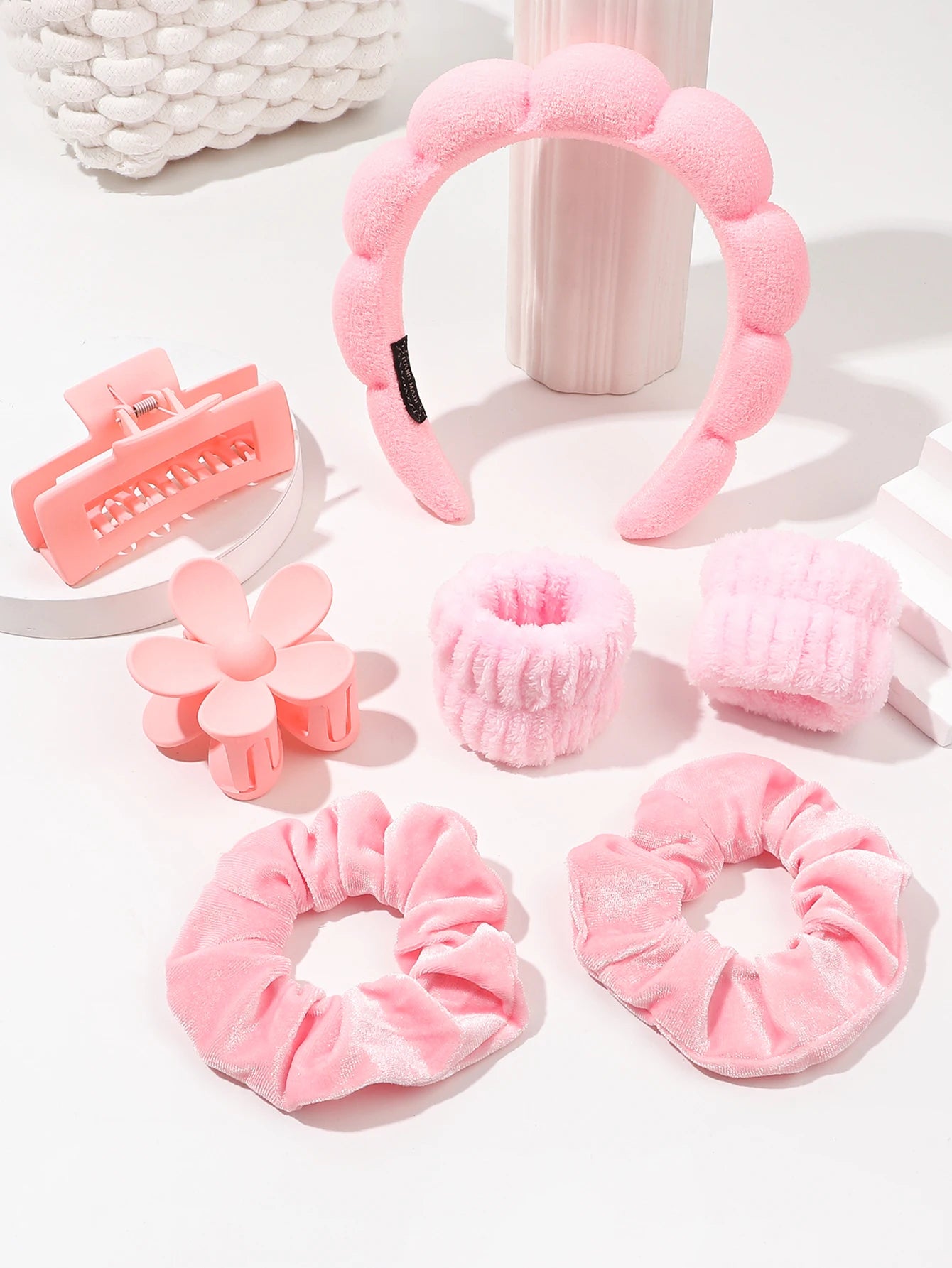 Beauty-Band Set „Sweet Spa“ – 6-teiliges Wellness-Set für Gesichtspflege &amp; Styli