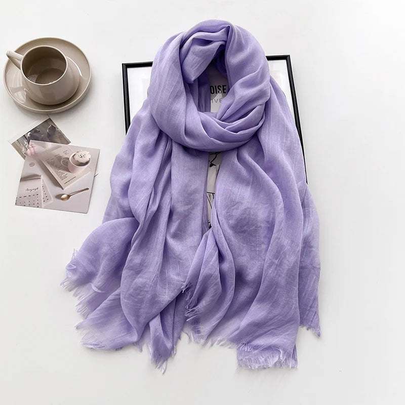 Eleganter Pashmina-Schal – Weicher Damen-Winterschal in Unifarben
