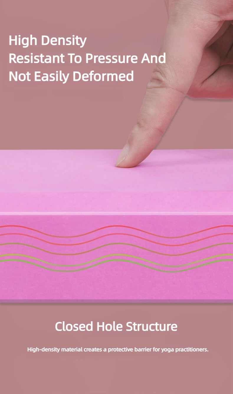 Yoga-Block aus EVA – Leicht, rutschfest & ergonomisch geformt