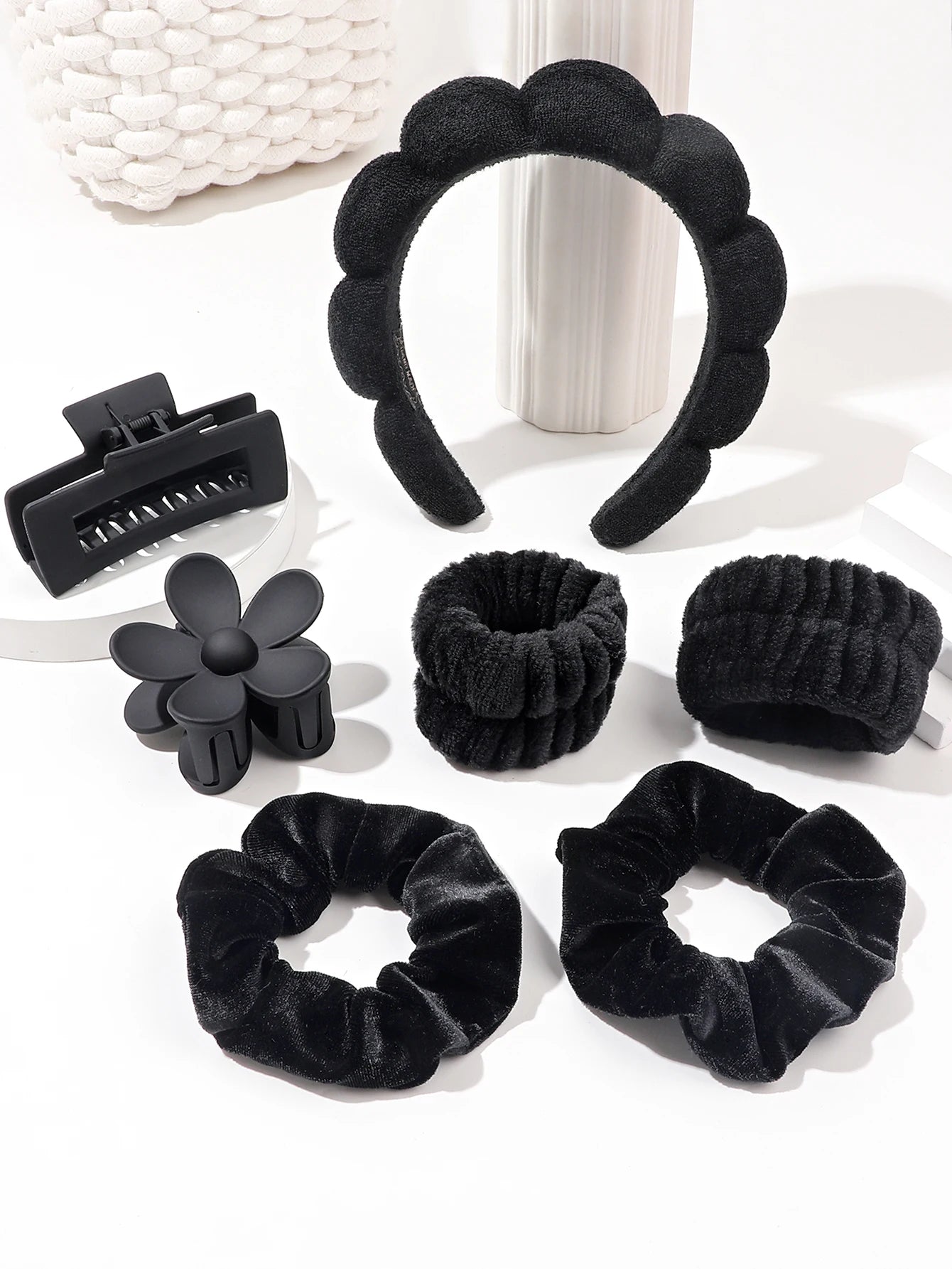 Beauty-Band Set „Sweet Spa“ – 6-teiliges Wellness-Set für Gesichtspflege &amp; Styli