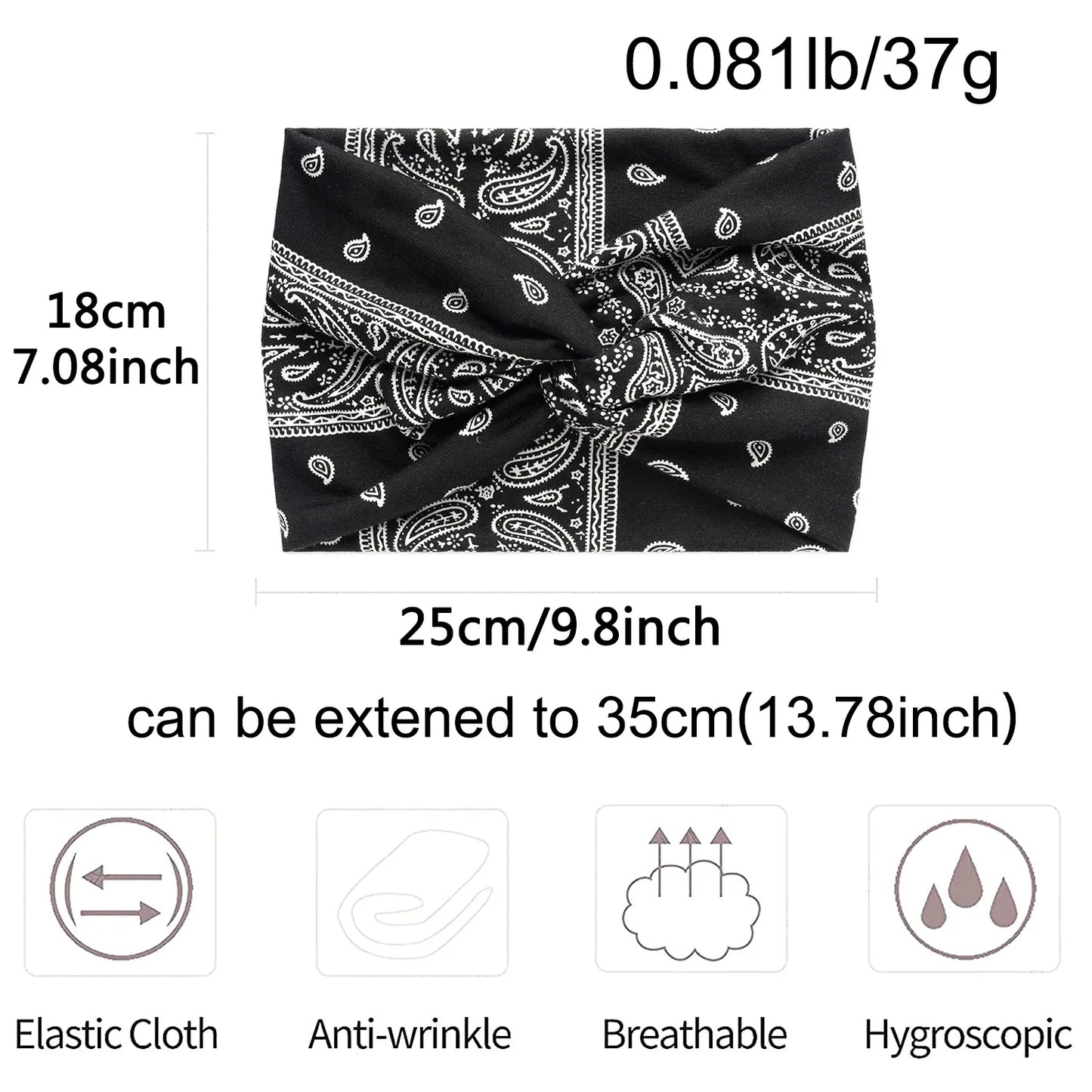 Sport-Stirnband extra breit