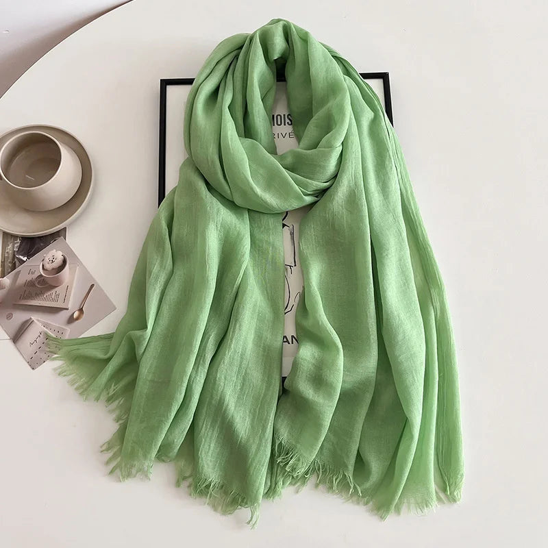 Eleganter Pashmina-Schal – Weicher Damen-Winterschal in Unifarben