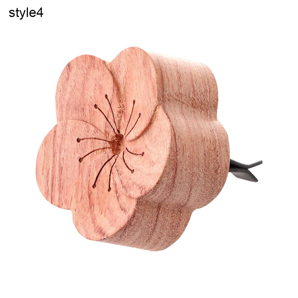 Holz-Duftstein „Silent Bloom“ – Aromatherapie-Diffusor in Blumenform für Zuhause & Auto