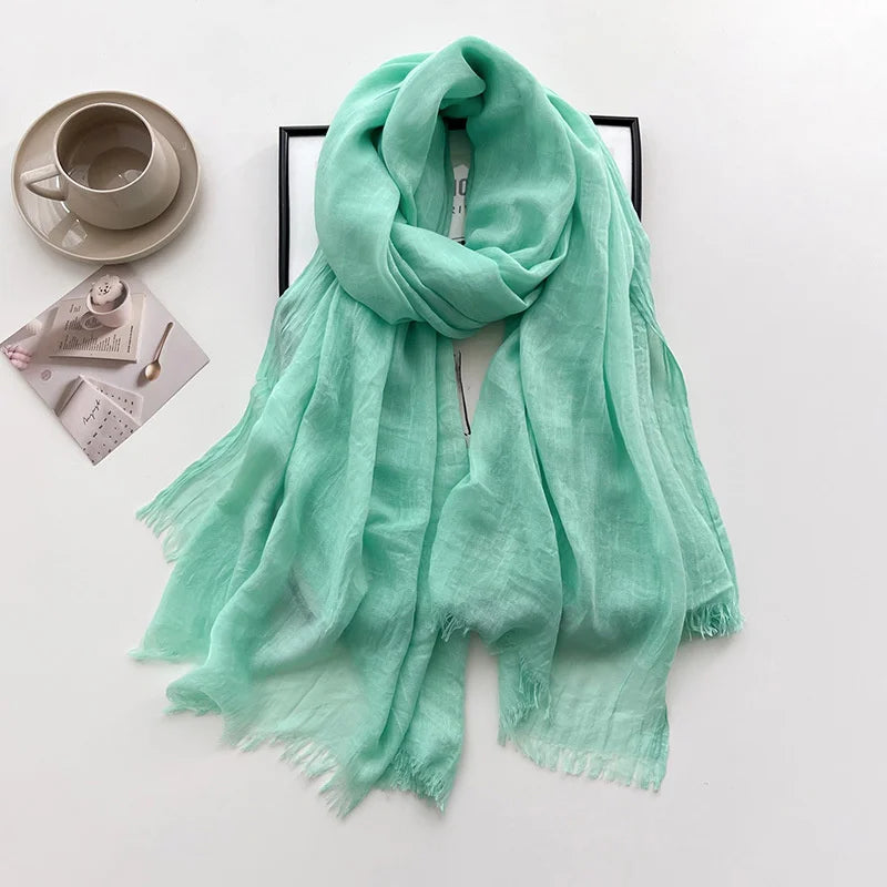Eleganter Pashmina-Schal – Weicher Damen-Winterschal in Unifarben