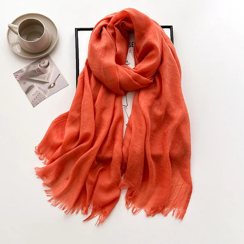 Eleganter Pashmina-Schal – Weicher Damen-Winterschal in Unifarben