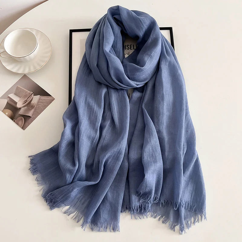 Eleganter Pashmina-Schal – Weicher Damen-Winterschal in Unifarben