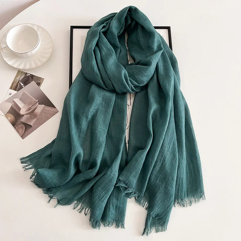 Eleganter Pashmina-Schal – Weicher Damen-Winterschal in Unifarben